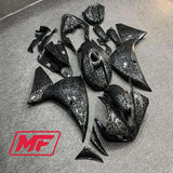 Monster Fairings Full Kit Yamaha R1 09-11 Forged Carbon Fiber Style + Windshield + Gas Tank Cover