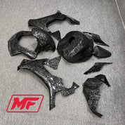 Monster Fairings Full Kit Yamaha R1 15-19 Forged Carbon Fiber Style + Windshield + Gas Tank Cover