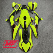Monster Fairings Full Kit Yamaha R1 15-19 High Viz Yellow w/ Black + Windshield + Gas Tank Cover