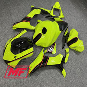 Monster Fairings Full Kit Yamaha R1 15-19 High Viz Yellow w/ Black + Windshield + Gas Tank Cover