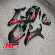 Monster Fairings Full Kit Yamaha R1 15-19 Red Carbon Fiber Style + Windshield + Gas Tank Cover