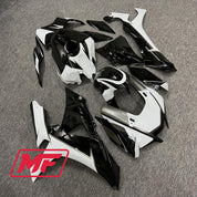 Monster Fairings Full Kit Yamaha R1 20-23 Gloss Black and White + Windshield + Gas Tank Cover