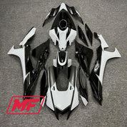 Monster Fairings Full Kit Yamaha R1 20-23 Gloss Black and White + Windshield + Gas Tank Cover