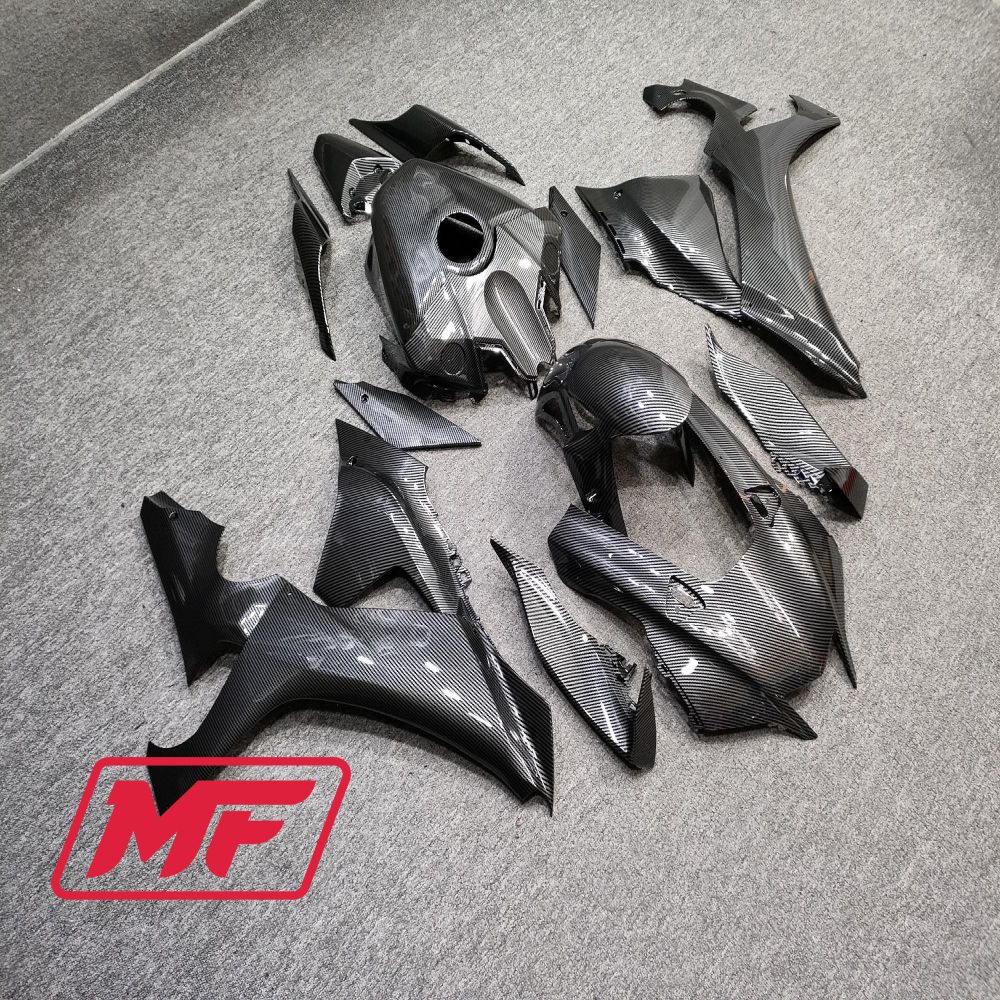 Monster Fairings Full Kit Yamaha R1 20-23 Carbon Fiber Style + Windshield + Gas Tank Cover