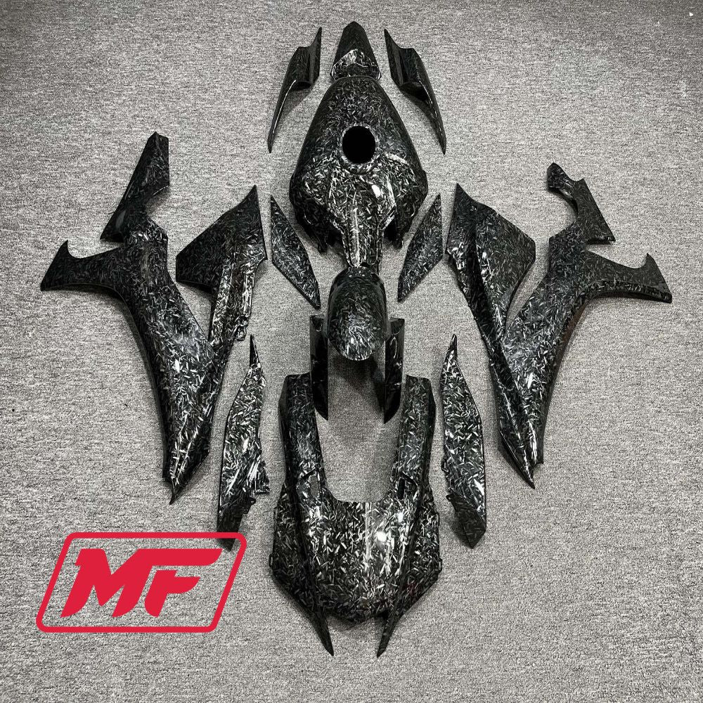 Monster Fairings Full Kit Yamaha R1 20-23 Forged Carbon Fiber Style + Windshield + Gas Tank Cover