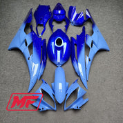 Monster Fairings Full Kit Yamaha YZF R6 06-07 Gloss Blue Gradient + Windshield + Gas Tank Cover