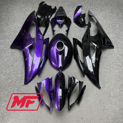 Monster Fairings Full Kit Yamaha YZF R6 08-16 Gloss Purple Black Split + Windshield + Gas Tank Cover