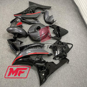 Monster Fairings Full Kit Yamaha R6 08-16 Red Carbon Fiber Style + Windshield + Gas Tank Cover