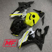 Monster Fairings Full Kit Yamaha R6 17-22 Black Silver Yellow + Windshield + Gas Tank Cover