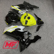 Monster Fairings Full Kit Yamaha R6 17-22 Black Silver Yellow + Windshield + Gas Tank Cover