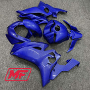 Monster Fairings Full Kit Yamaha R6 17-22 Blue Carbon Fiber Style + Windshield + Gas Tank Cover