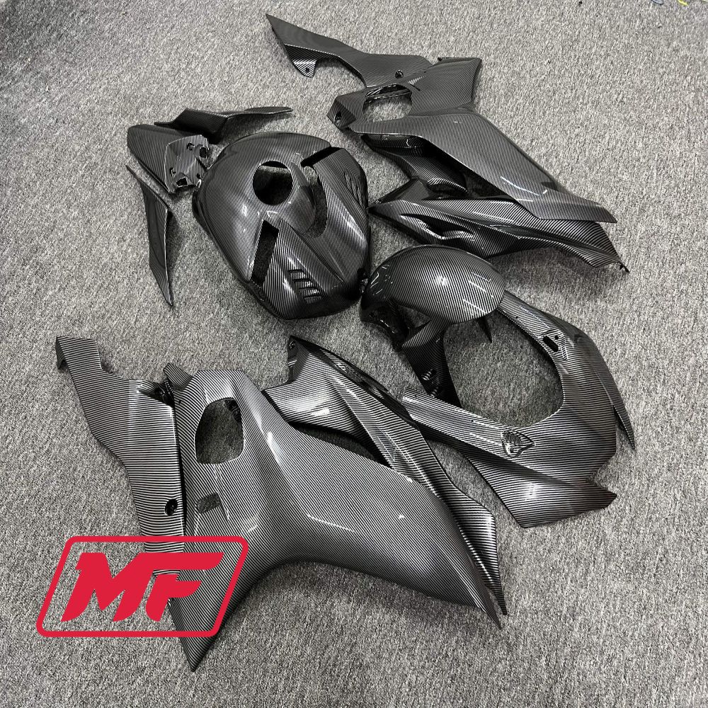 Monster Fairings Full Kit Yamaha R6 17-22 Carbon Fiber Style + Windshield + Gas Tank Cover