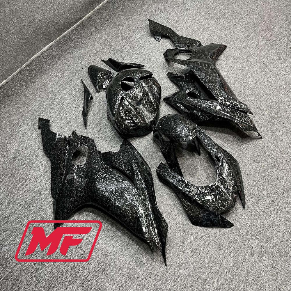 Monster Fairings Full Kit Yamaha R6 17-22 Forged Carbon Fiber Style + Windshield + Gas Tank Cover