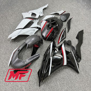 Monster Fairings Full Kit Yamaha R6 17-22 Red Carbon Fiber Style Split + Windshield + Gas Tank Cover