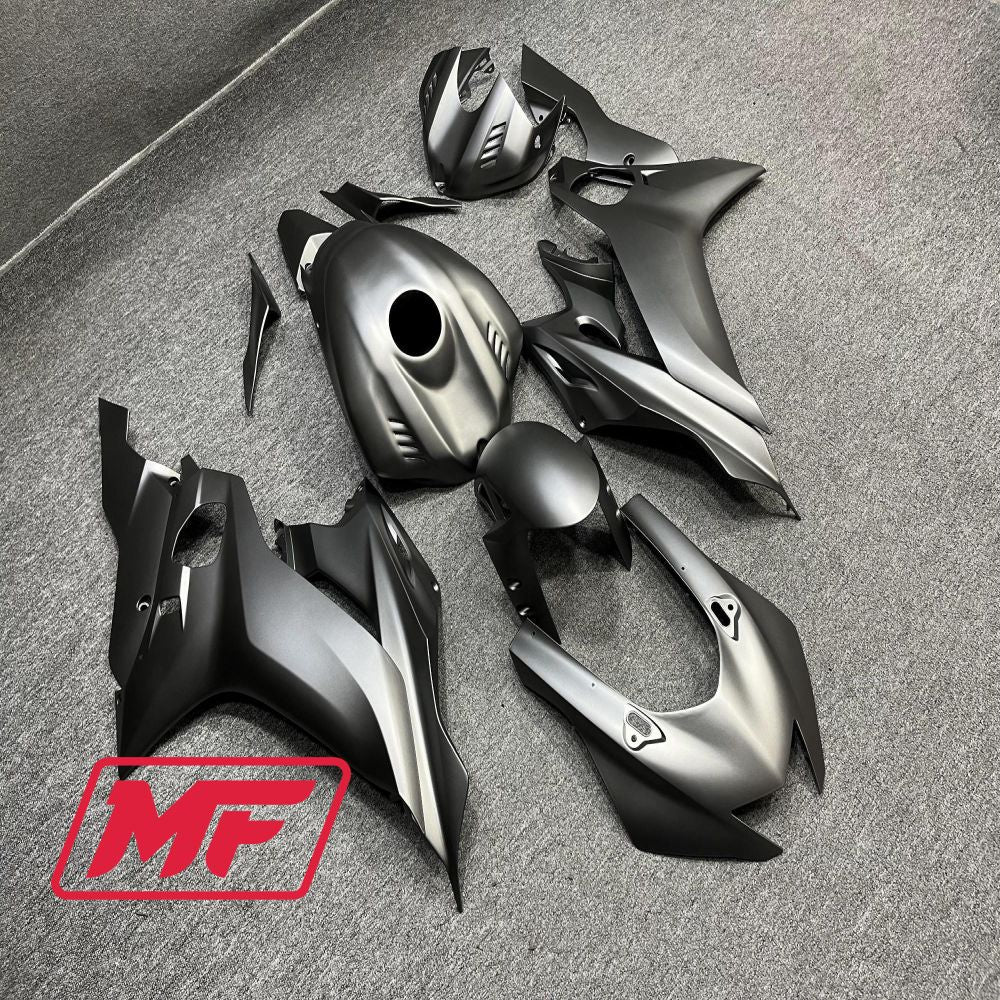 Monster Fairings Full Kit Yamaha R6 17-22 Matte Silver + Windshield + Gas Tank Cover