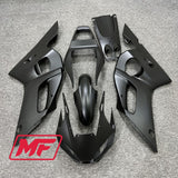 Monster Fairings Full Kit Yamaha R6 98-02 Matte Black + Windshield + Gas Tank Cover