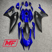 Monster Fairings Full Kit Yamaha R7 21-23 Matte Blue and Black + Windshield + Gas Tank Cover