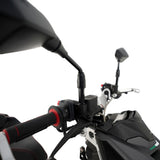 R&G Racing Black Mirror Risers M10 x 1.25 Threaded Mirrors For 2021-2024 Aprilia Tuono 125
