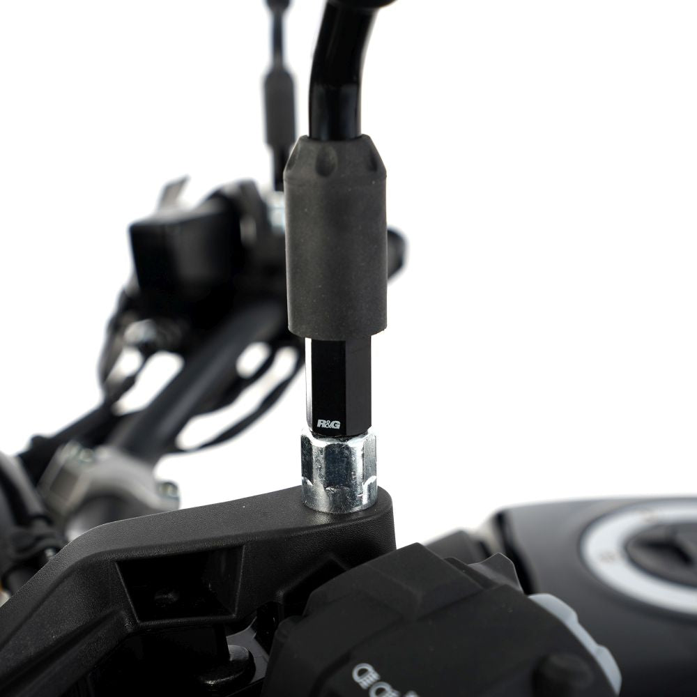 R&G Racing Black Mirror Risers For 2021-2023 Honda PCX 125
