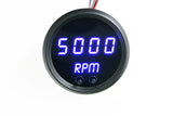 Tacómetro digital LED Intellitronix - Placa frontal negra con bisel cromado