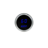 Manómetro digital LED Intellitronix de 0 a 60 PSI, 2 1/16", placa frontal negra y bisel cromado