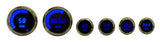 Intellitronix LED Digital Multi-Gauge Set - Black Faceplate With Chrome Bezel