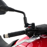 Brazos ensanchadores de espejo R&G Racing negros para Aprilia Caponord 1200 (2013-2018)