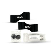 R&G Racing Black Mirror Widener Arms For 2013-2018 Aprilia Caponord 1200