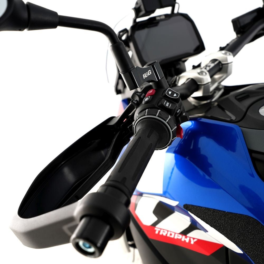 R&G Racing Black Mirror Widener Arms For 2018-2024 BMW F700GS