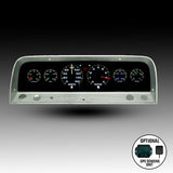 Intellitronix Analog Gauge Cluster Set Replacement ( Bezel Not included) With Black Faceplate For 1964-1966 Chevrolet Corvair Truck