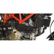 R&G Racing Black Oil Cooler Guard For 2008-2009 Ducati Hypermotard 1100