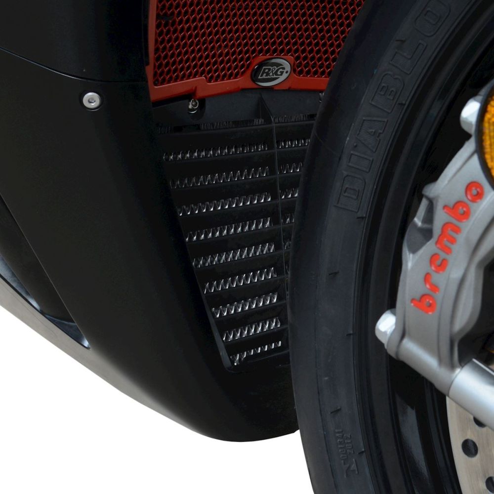 R&G Racing Black Oil Cooler Guard For 2020-2023 Honda CBR1000RR-R Fireblade SP CBR10SPM