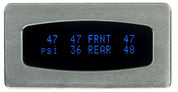 Dakota Digital Odyssey Chrome 25 in HG-80 psi Vac/Boost Gauge With Teal Display