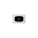 Odyssey Series Mini-Speedometer, chrome, blue