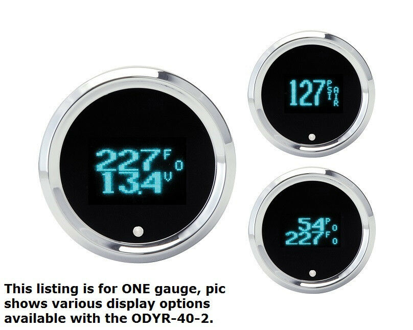 Dakota Digital Odyssey Chrome Mini 2-1/16" Speedometer With Teal Display