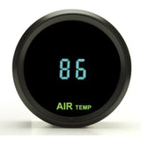 Medidor de temperatura Dakota Digital Odyssey Chrome de 2-1/16" con pantalla verde azulado