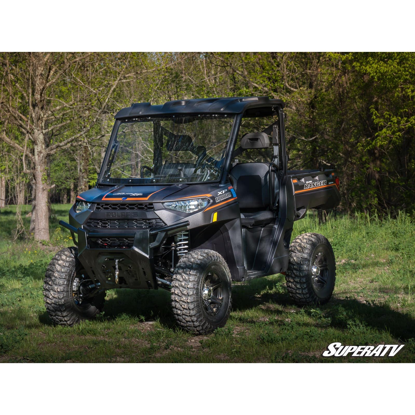 SuperATV Polaris Ranger XP 1000 2019+ Scratch Resistant Flip Windshield FWS-P-RAN-001-70