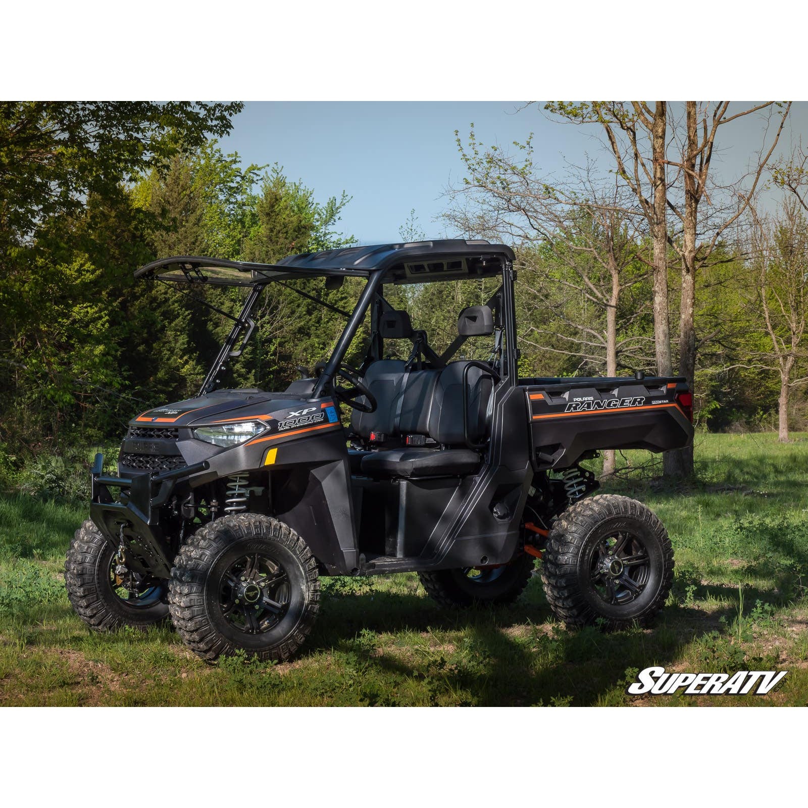 SuperATV Polaris Ranger XP 1000 2019+ Scratch Resistant Flip Windshield FWS-P-RAN-001-70