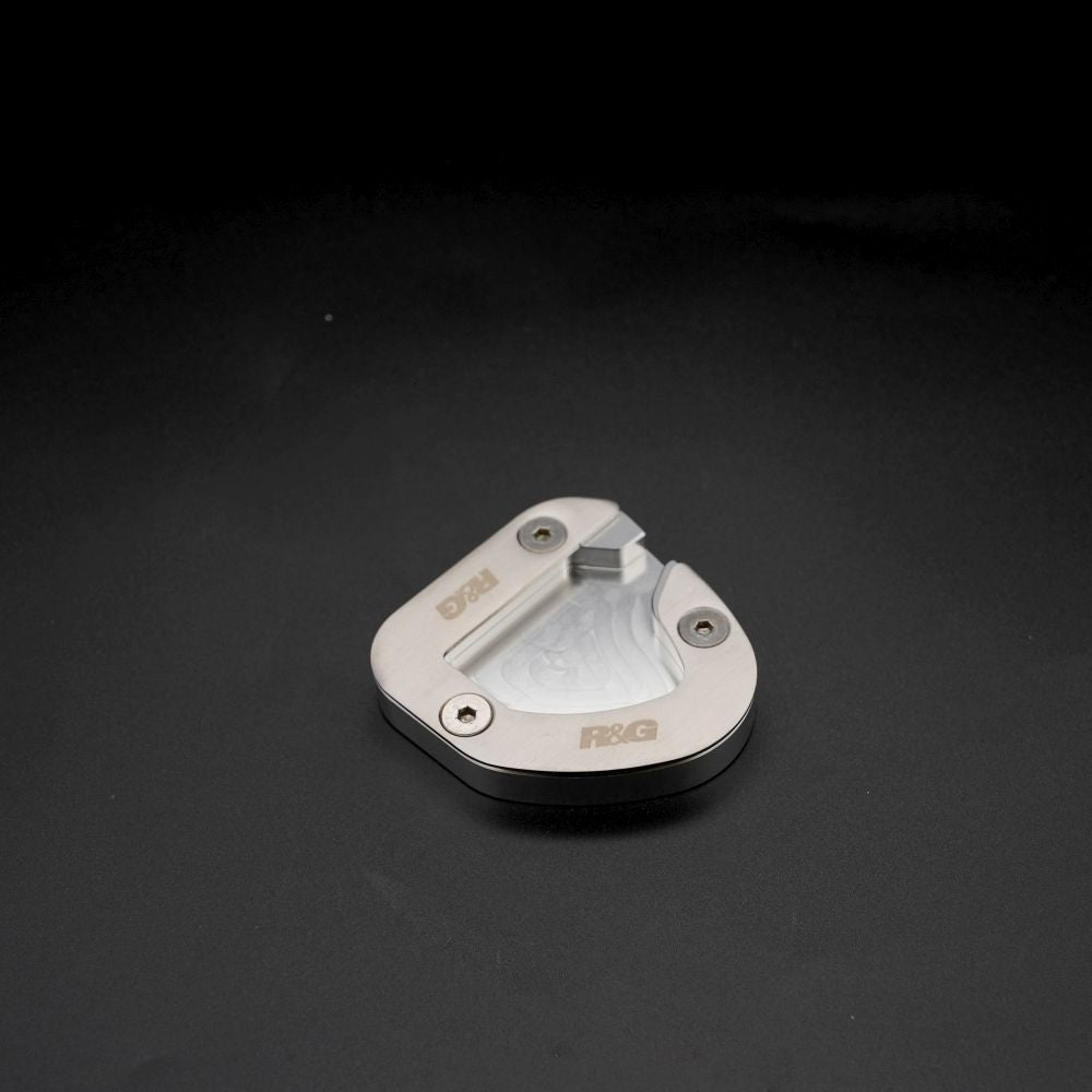 R&G Racing Silver Kickstand Shoe For 2008-2009 Suzuki Bandit 1250S GSF1250S GT Faired