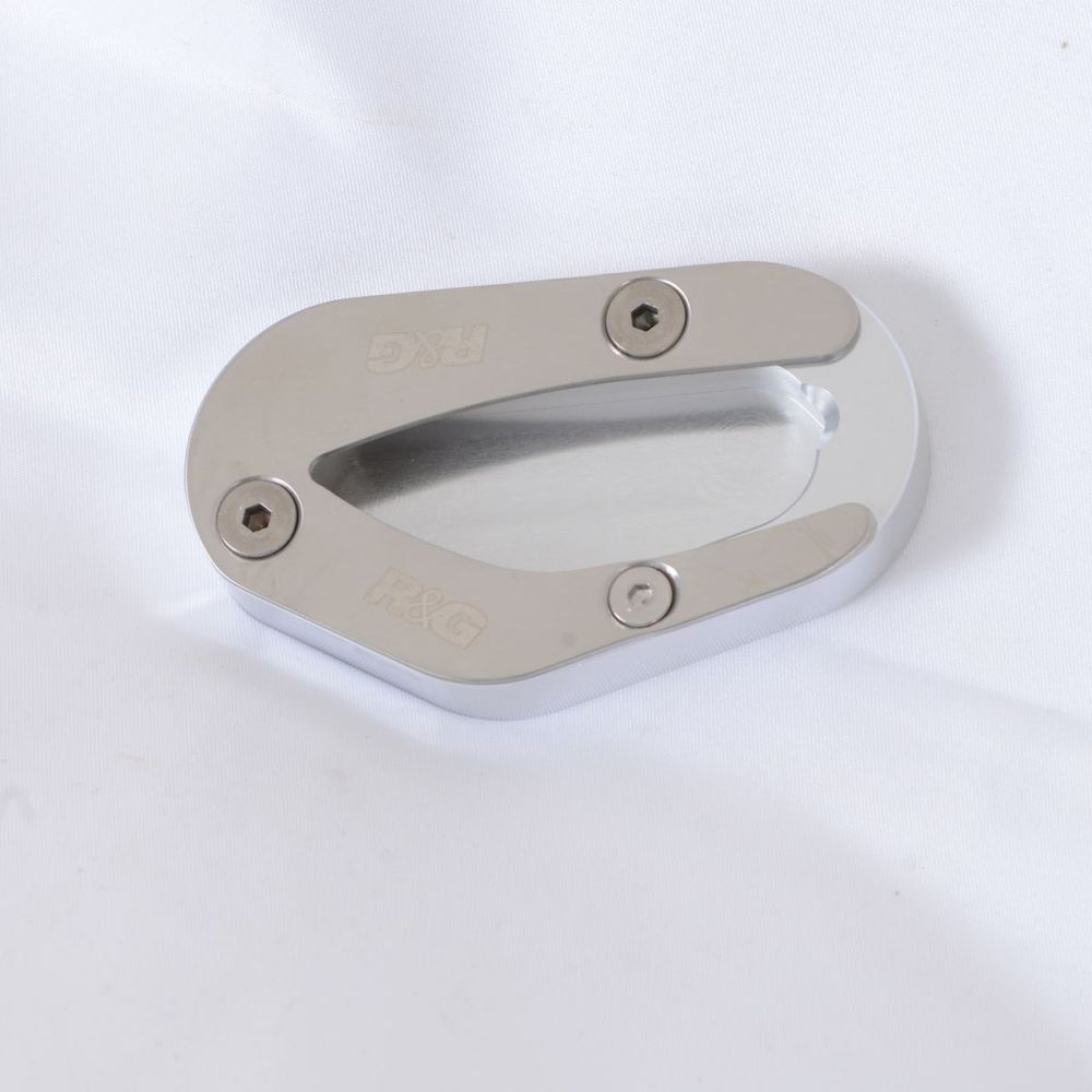 R&G Racing Silver Kickstand Shoe For 2017-2022 Triumph Bonneville T100