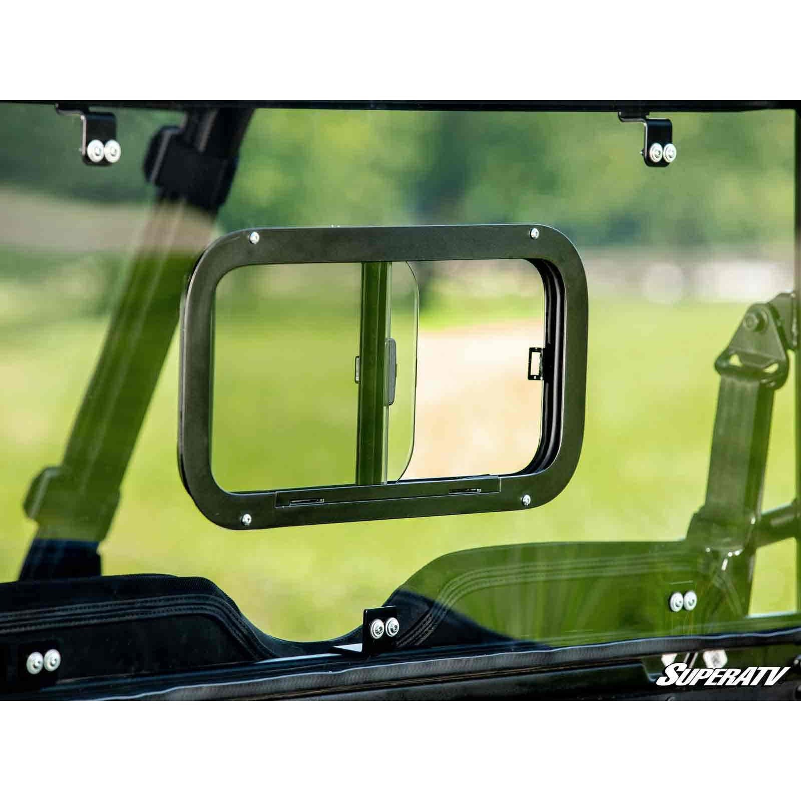 SuperATV Polaris Ranger Midsize Rear Sliding Windshield RWS-P-RAN570-SGW-76