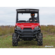 SuperATV Polaris Ranger Midsize Scratch Resistant Flip Windshield FWS-P-RANMID-70