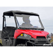 SuperATV Polaris Ranger Midsize Scratch Resistant Flip Windshield FWS-P-RANMID-70