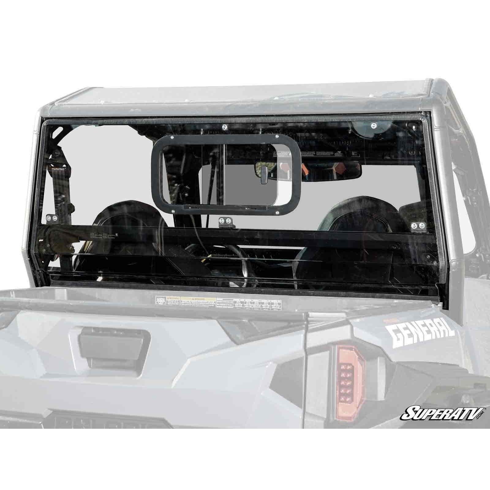 Polaris General 1000 Sliding Rear Windshield
