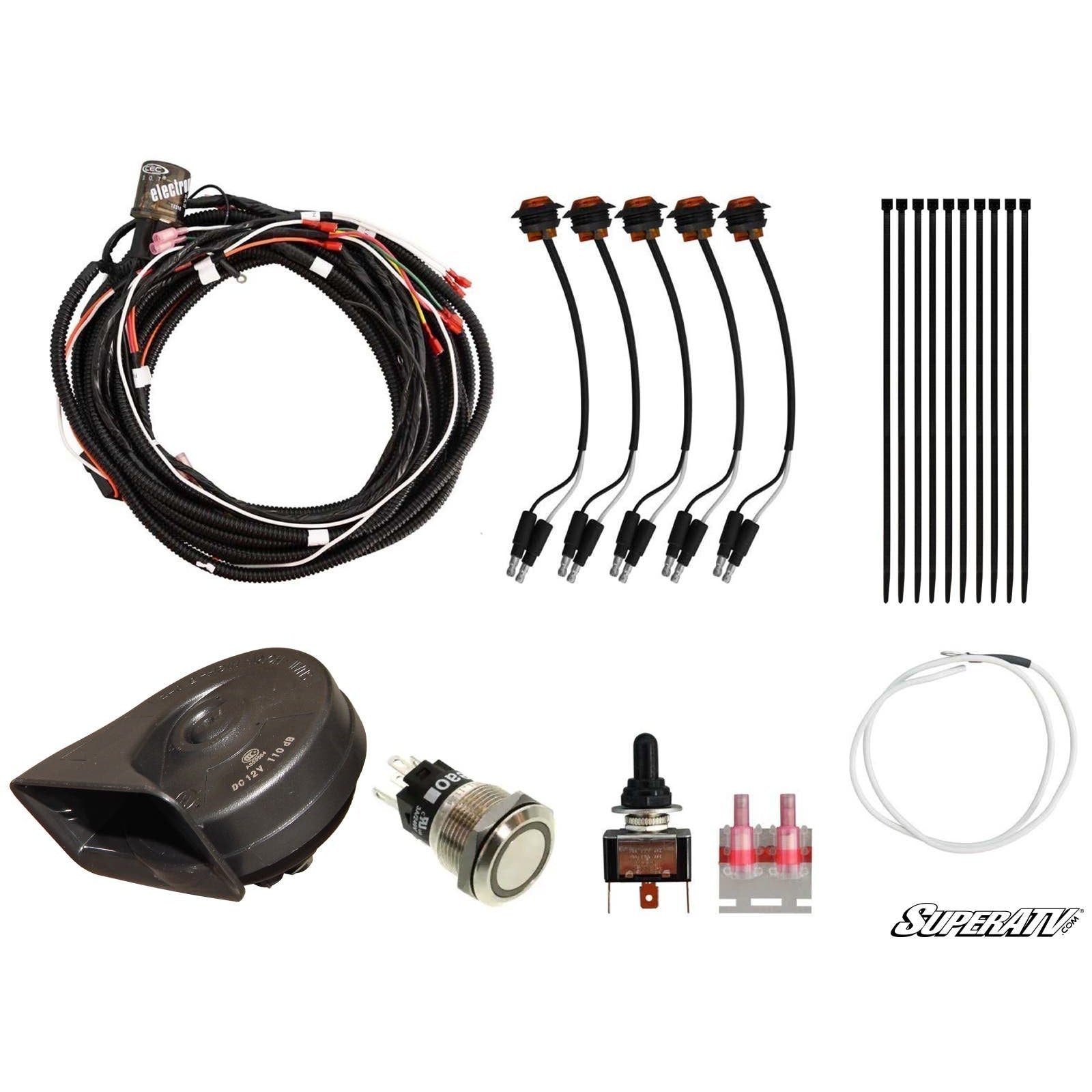 SuperATV Polaris RZR Plug and Play Turn Signal Kit