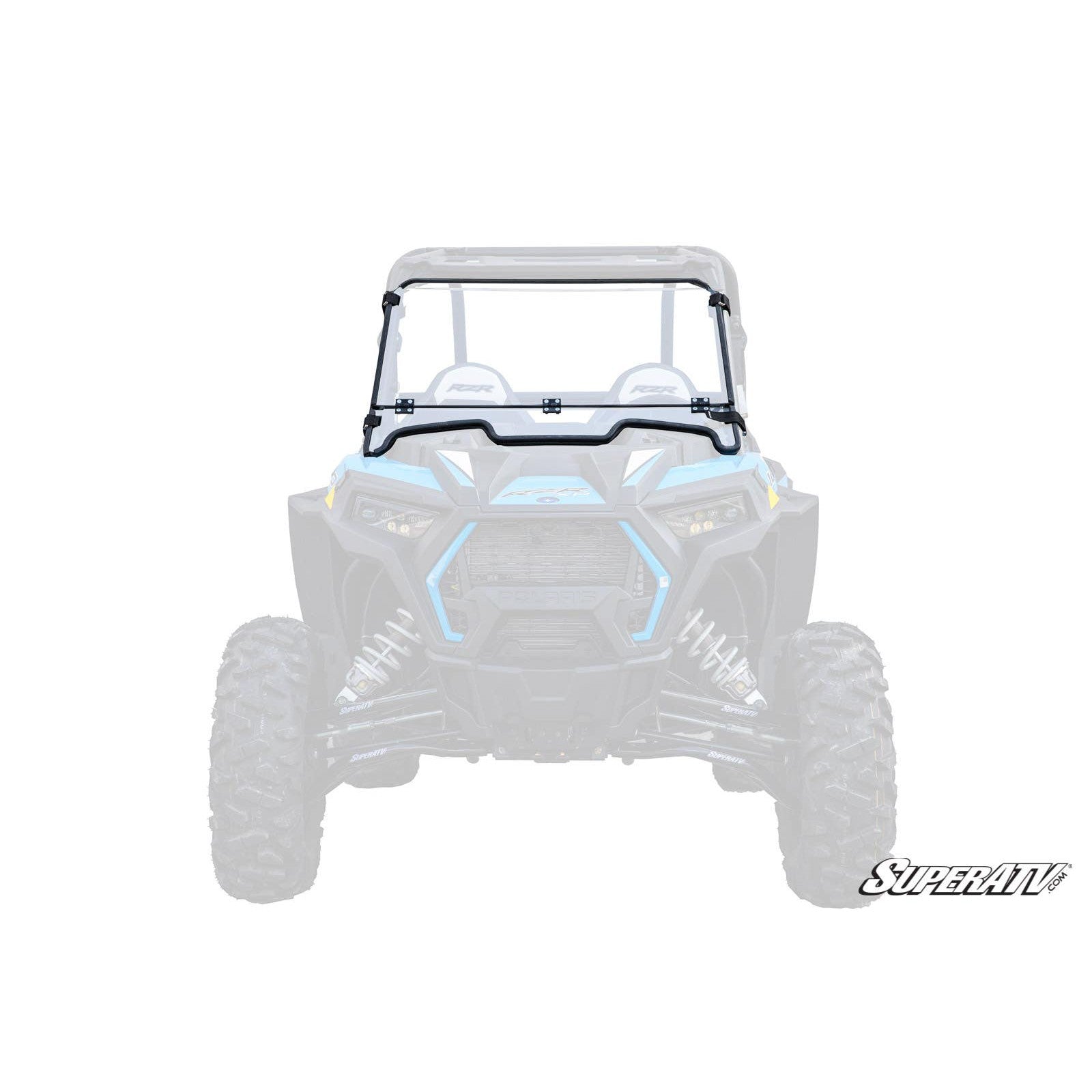 Polaris RZR XP 1000 Fold Down Windshield - Clear, Scratch Resistant - 2017+