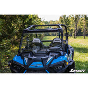 SuperATV Polaris RZR XP 1000 2019-2023 Flip Down Windshield Scratch Resistant Polycarbonate - Clear FDWS-P-RZR1K-002-70