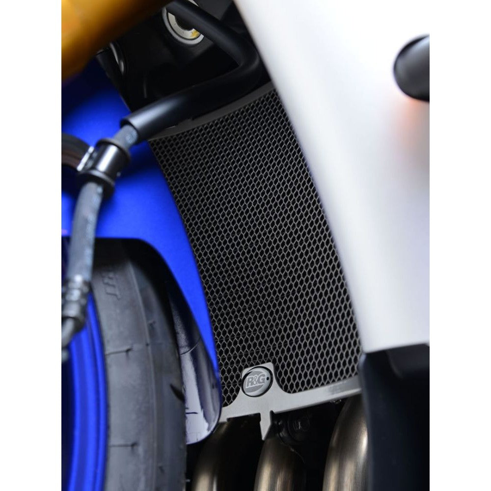 R&G Racing Black Aluminum Radiator Guard For 2007-2008 Yamaha YZF R1