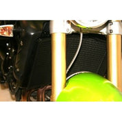 R&G Racing Black Aluminum Radiator Guard For 2007-2010 Triumph Street Triple