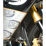 R&G Racing Black Aluminum Radiator Guard For 2007-2008 Kawasaki Ninja ZX6R ZX600P